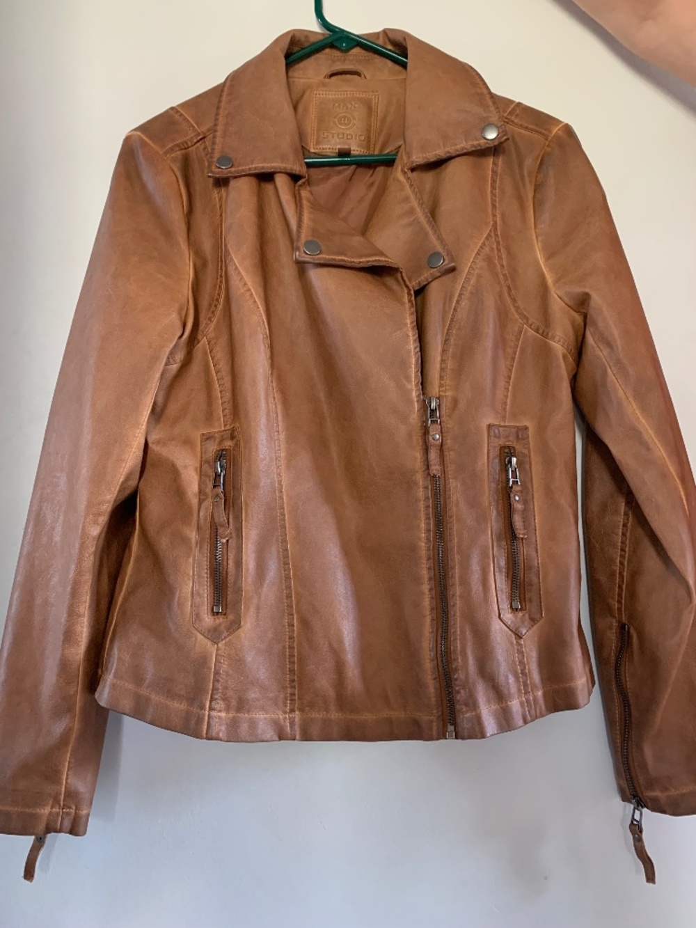 Max Studio Faux Leather Jacket